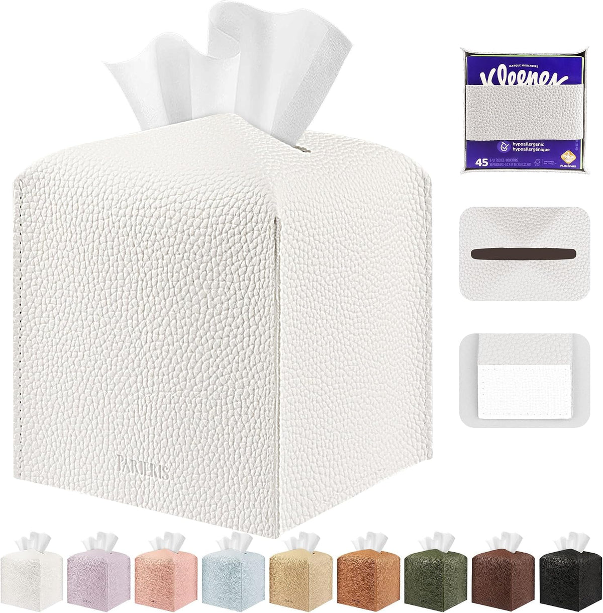 Alva – Elegant papperssnyftbox i läderimitation