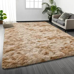 Karin – Mjuk och fluffig ryamatta i mellerade naturtoner