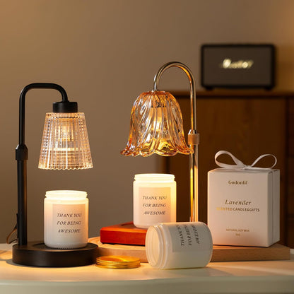 Svea – Elegant ljusvärmarlampa i mässings- och glasdesign