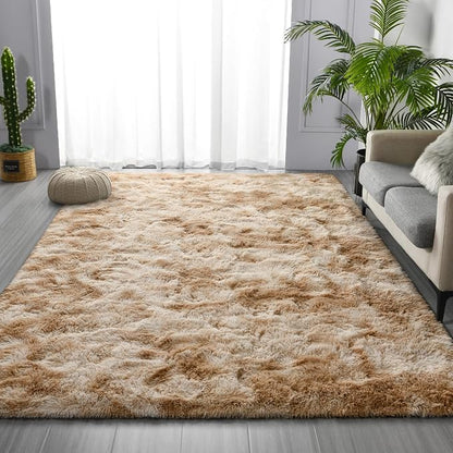 Karin – Mjuk och fluffig ryamatta i mellerade naturtoner